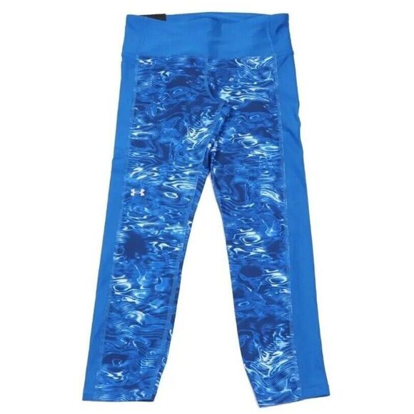 Under Armour Womens Medium Ankle Leggings High Rise Compression Pocket Print NWT - Picture 1 of 3